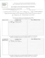 Preview of Delegates Election Results